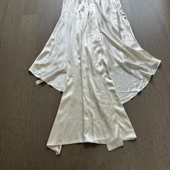 Reformation Margot Wedding Dress Gown Silk Satin Ivory Mermaid Train With Tags 0 - Picture 9 of 16